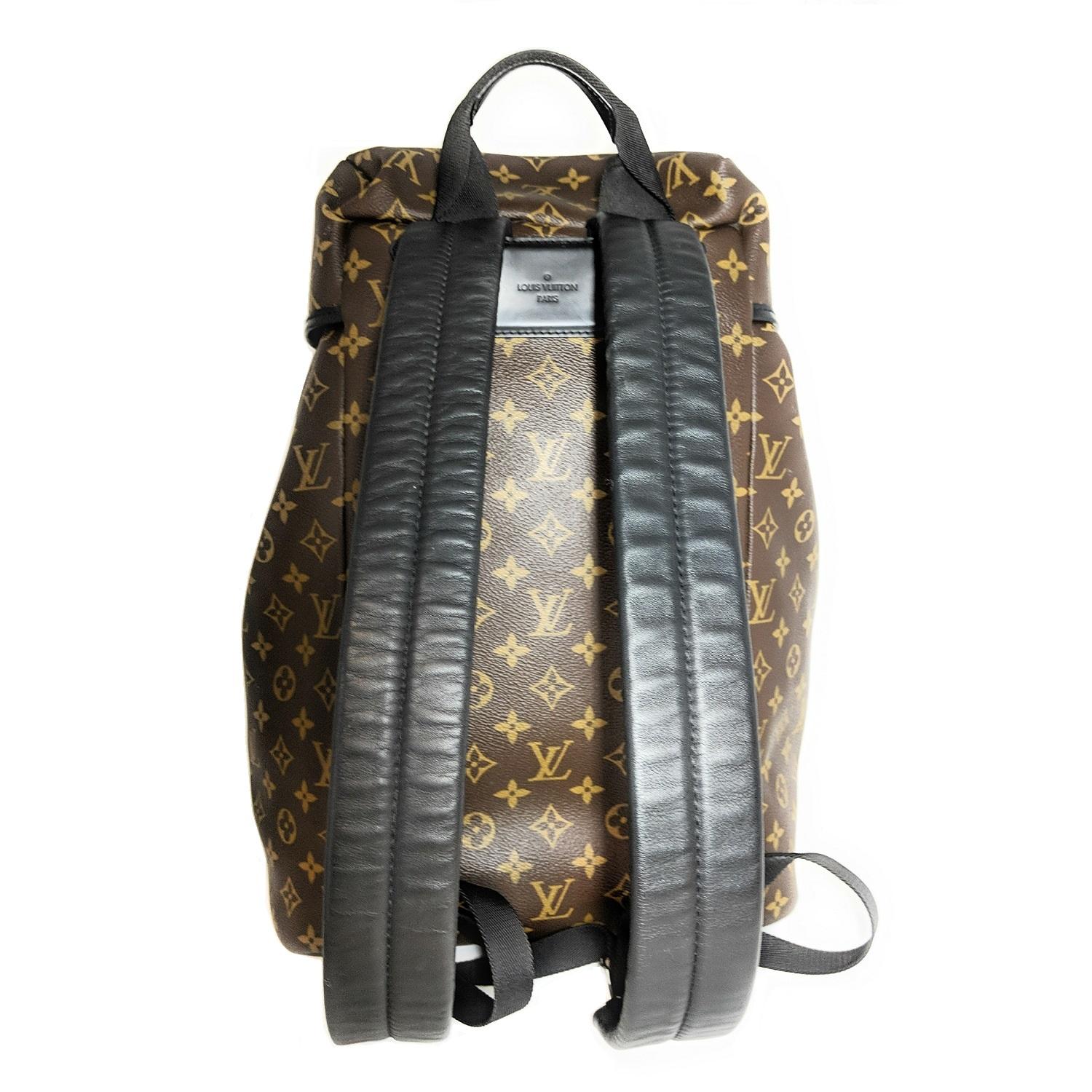 This elegant and sleek Louis Vuitton Monogram Coated Canvas Zack Backpack Bag is perfect for the style conscious man or woman on the go. It features the classic monogram coated canvas for resistance against the elements and one large exterior