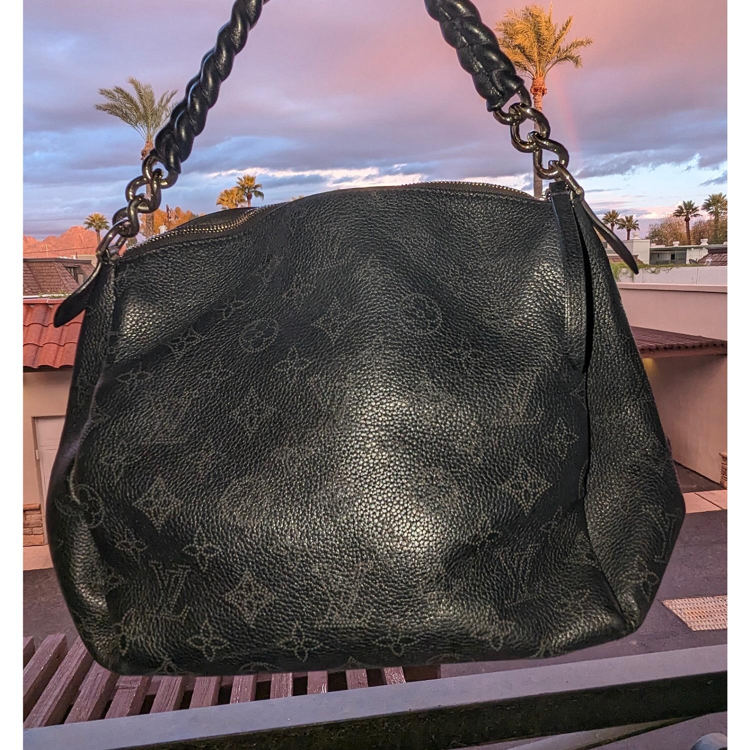 Louis Vuitton Monogram Mahina Babylone Chain BB Hobo 8