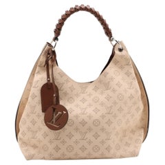 Bolso Hobo Louis Vuitton Monograma Mahina Carmel Crema
