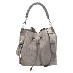 Louis Vuitton Monogram Mahina Muria Galet Crossbody Bucket Bag