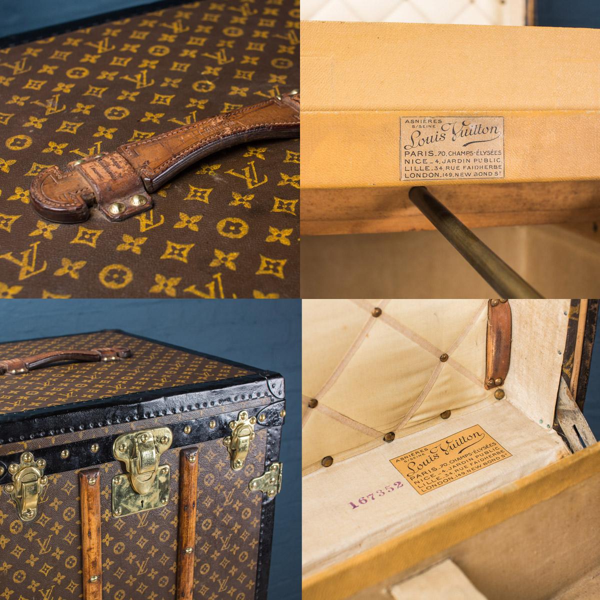 Louis Vuitton Monogram Malle Penderie Trunk, circa 1910 5