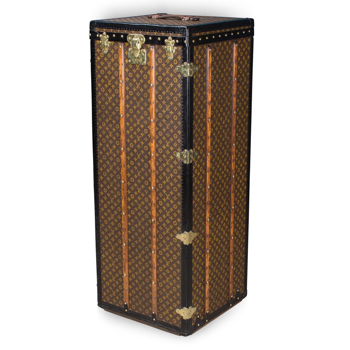 20th Century Louis Vuitton Monogram Malle Penderie Trunk, circa 1910