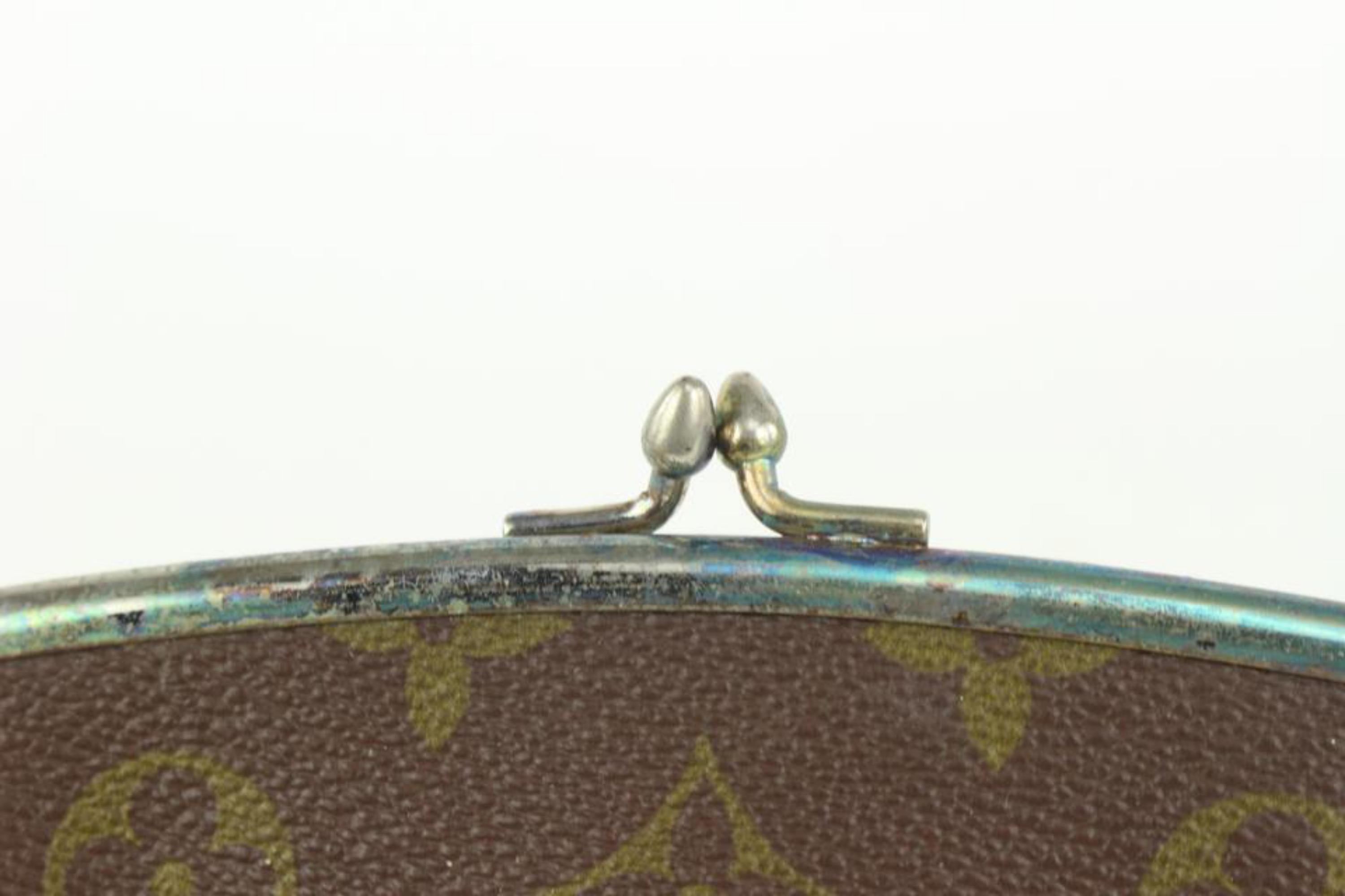 Louis Vuitton Monogram Marais Kisslock Pouch French Twist Coin Purse 1018lv1 1