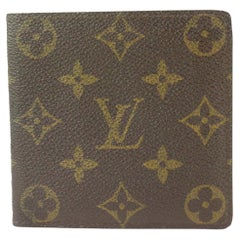 Used Louis Vuitton Monogram Marco Florin Slender Bifold Men's Wallet 699lvs621