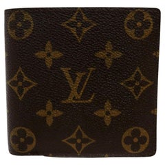 Used Louis Vuitton Monogram Marco Mens Wallet Portefeuille Slender Florin Multiple