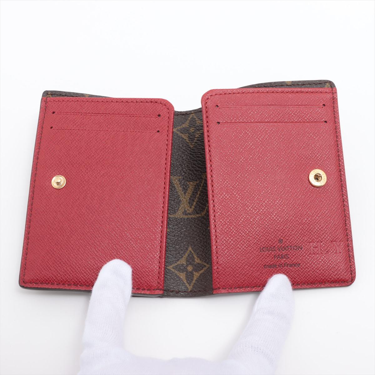 Louis Vuitton Monogram Marie Wallet Red In Good Condition In Humacao, PR