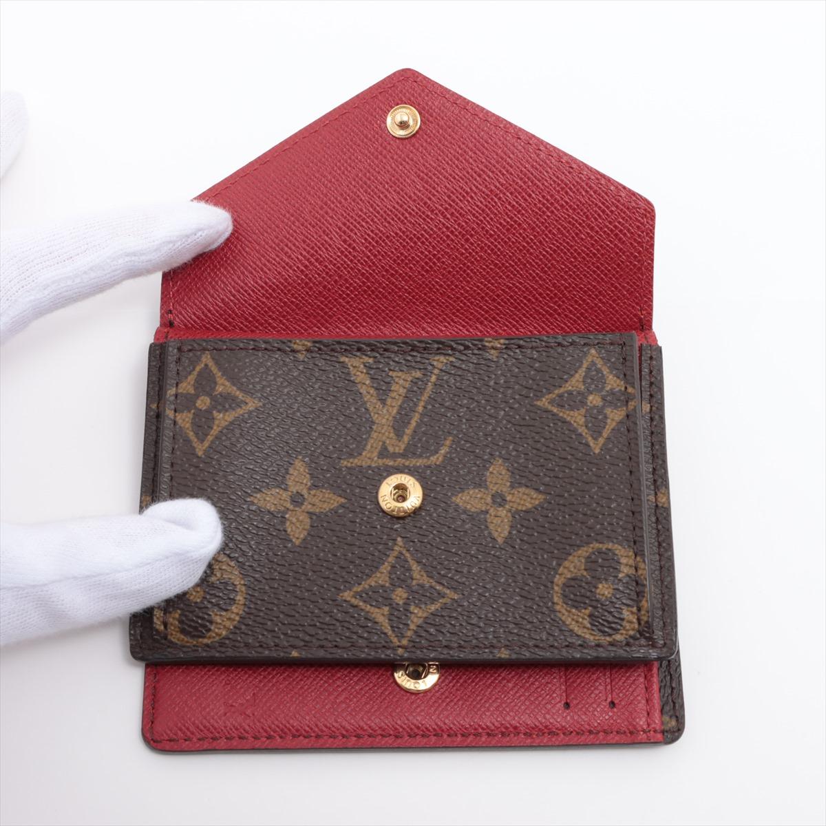Women's Louis Vuitton Monogram Marie Wallet Red