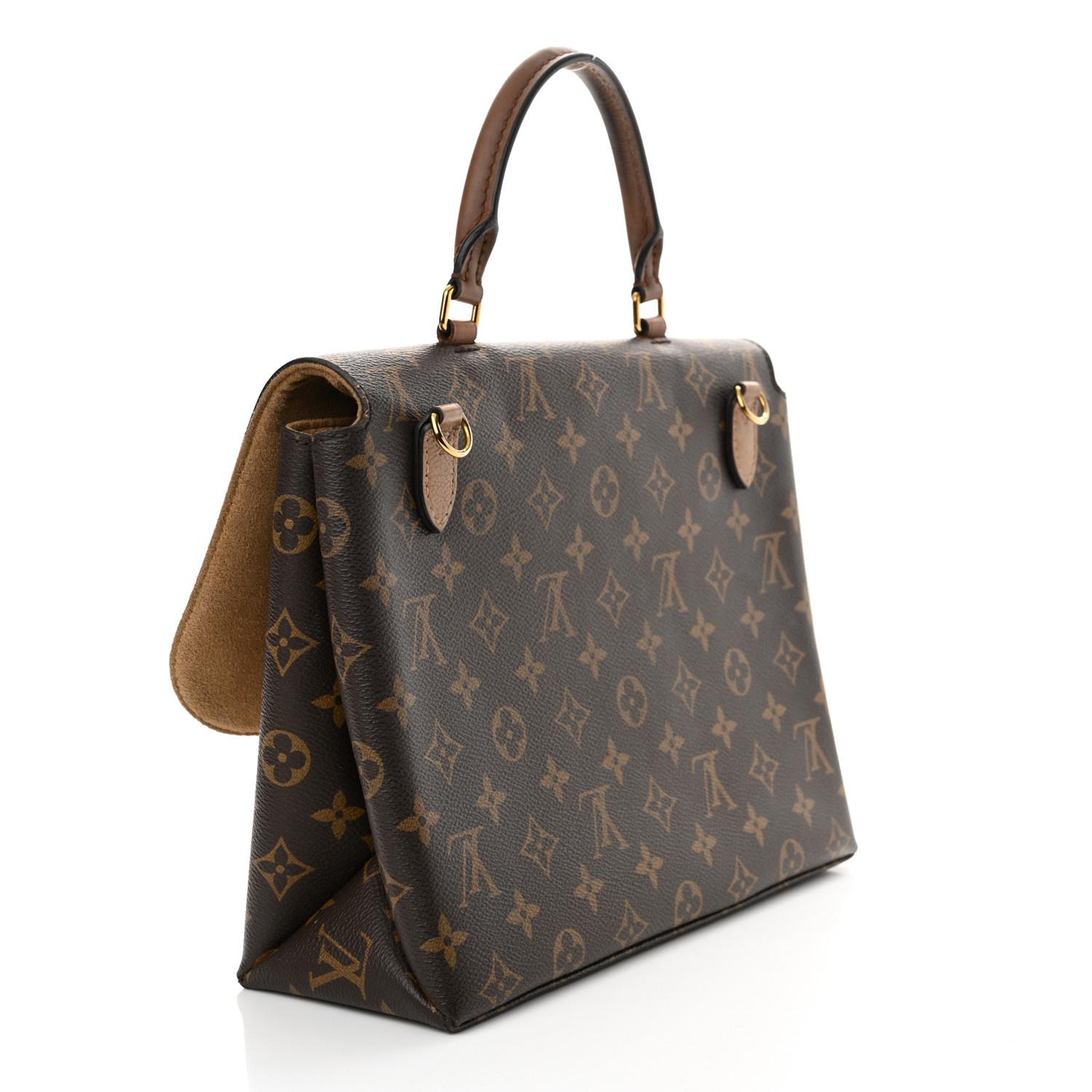 Black Louis Vuitton Monogram Marignan Sesame Handbag For Sale
