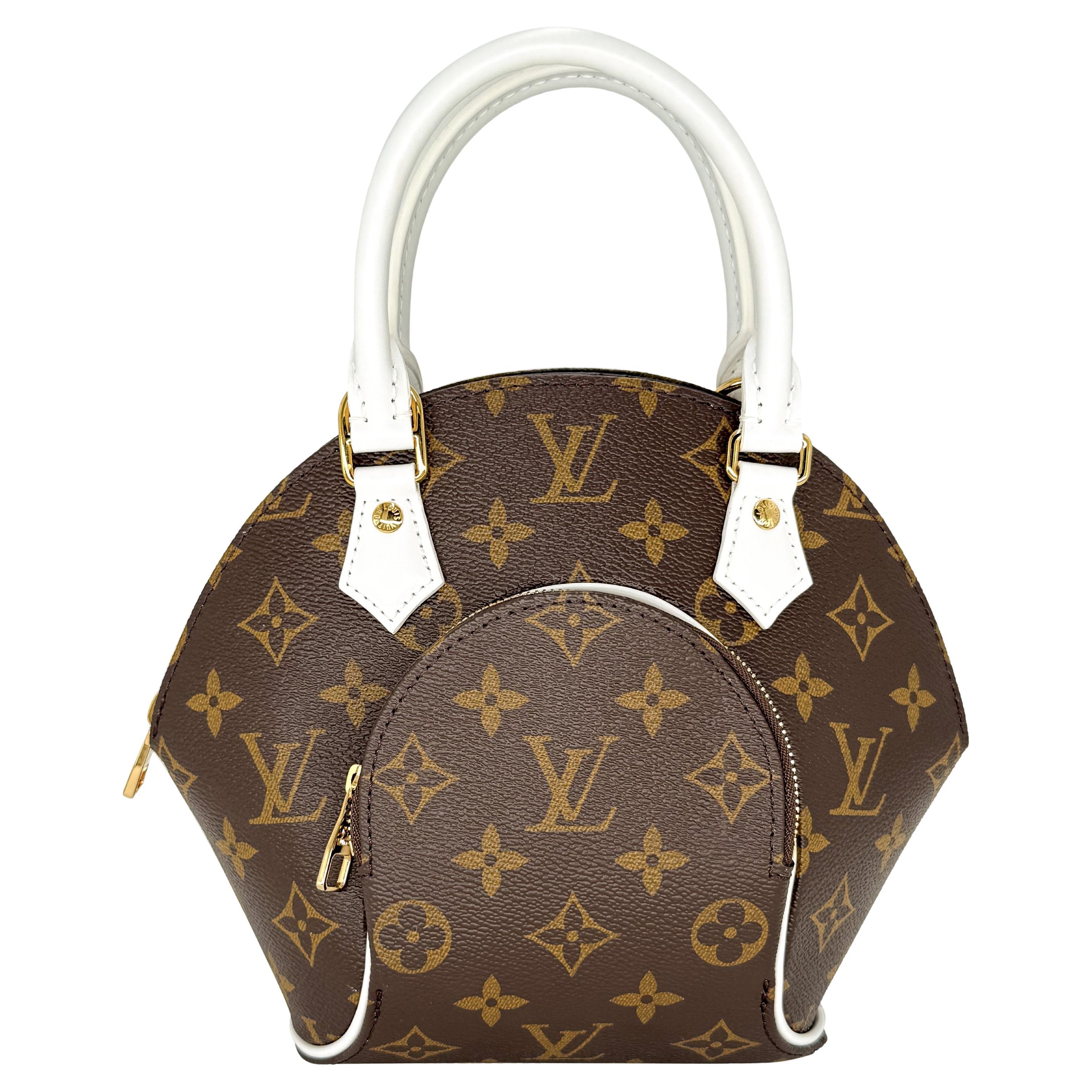 Louis Vuitton Monogram Match Ellipse BB Crossbody Top Handle Bag, France 2022. For Sale