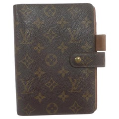 Vintage Louis Vuitton Monogram Medium Ring Agenda MM Diary Cover 863386