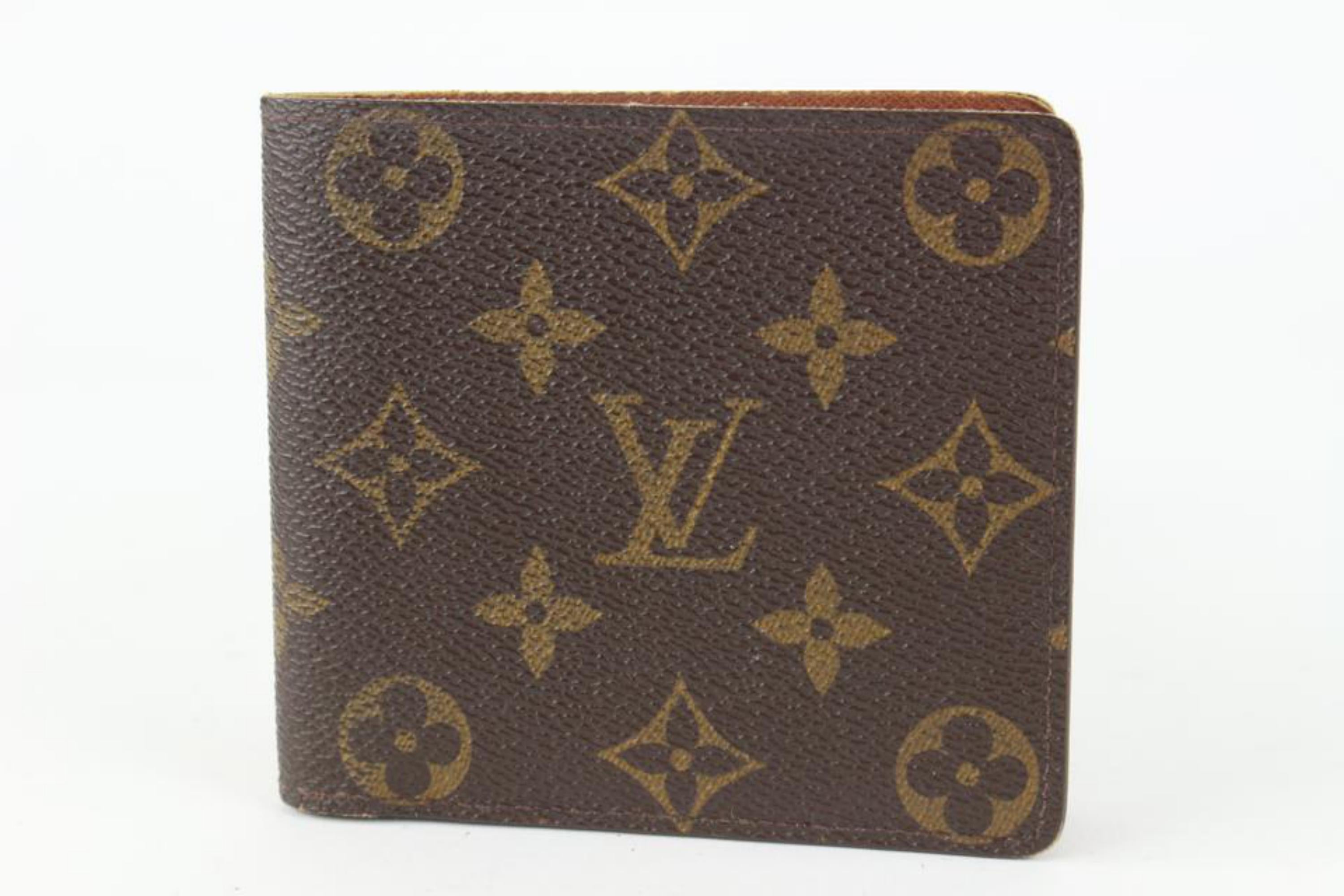 Louis Vuitton Monogram Men's Bifold Multiple Slender Marco Wallet 12lv1029 7