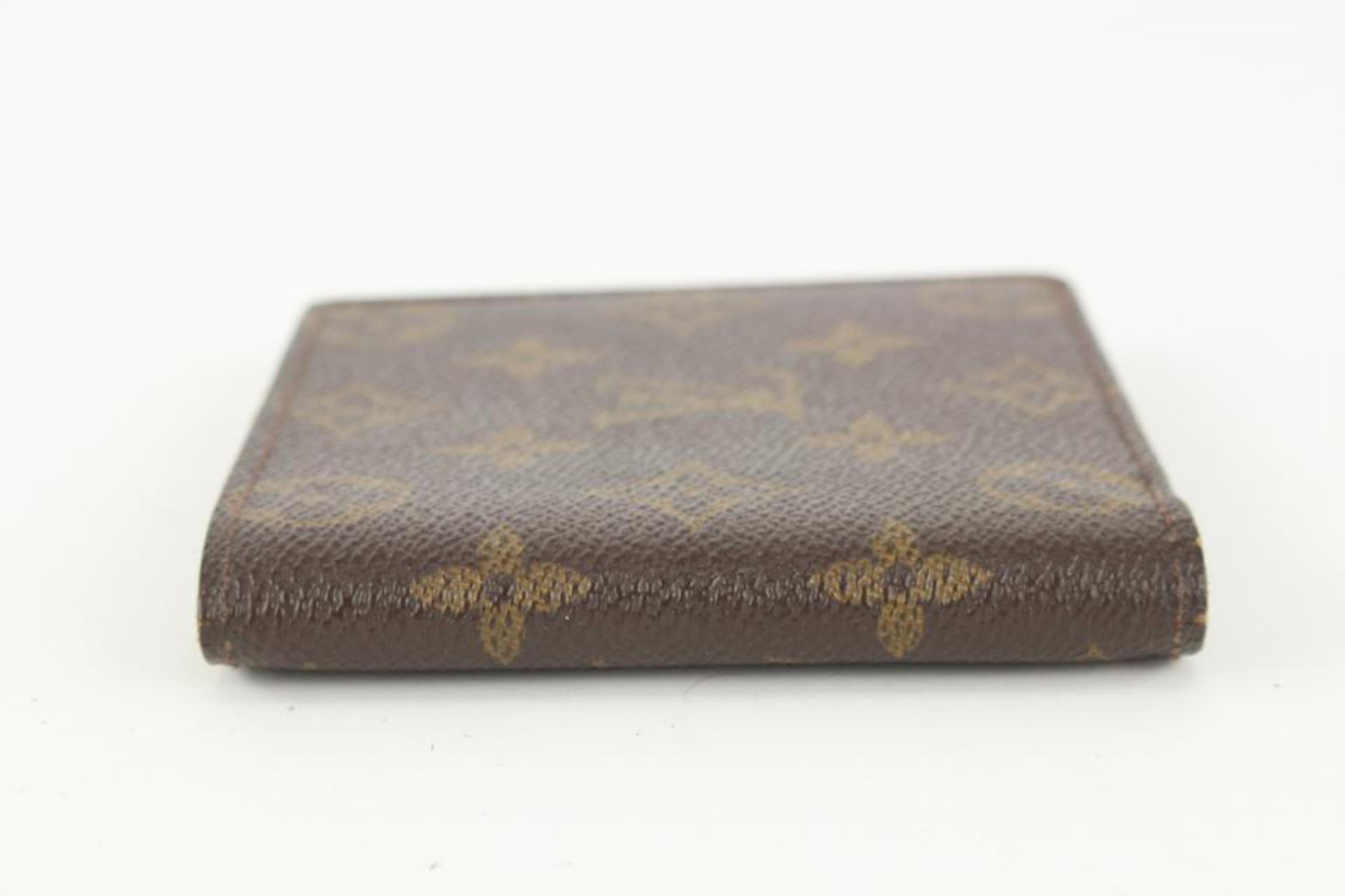 Louis Vuitton Monogram Men's Bifold Multiple Slender Marco Wallet 12lv1029 In Fair Condition In Dix hills, NY