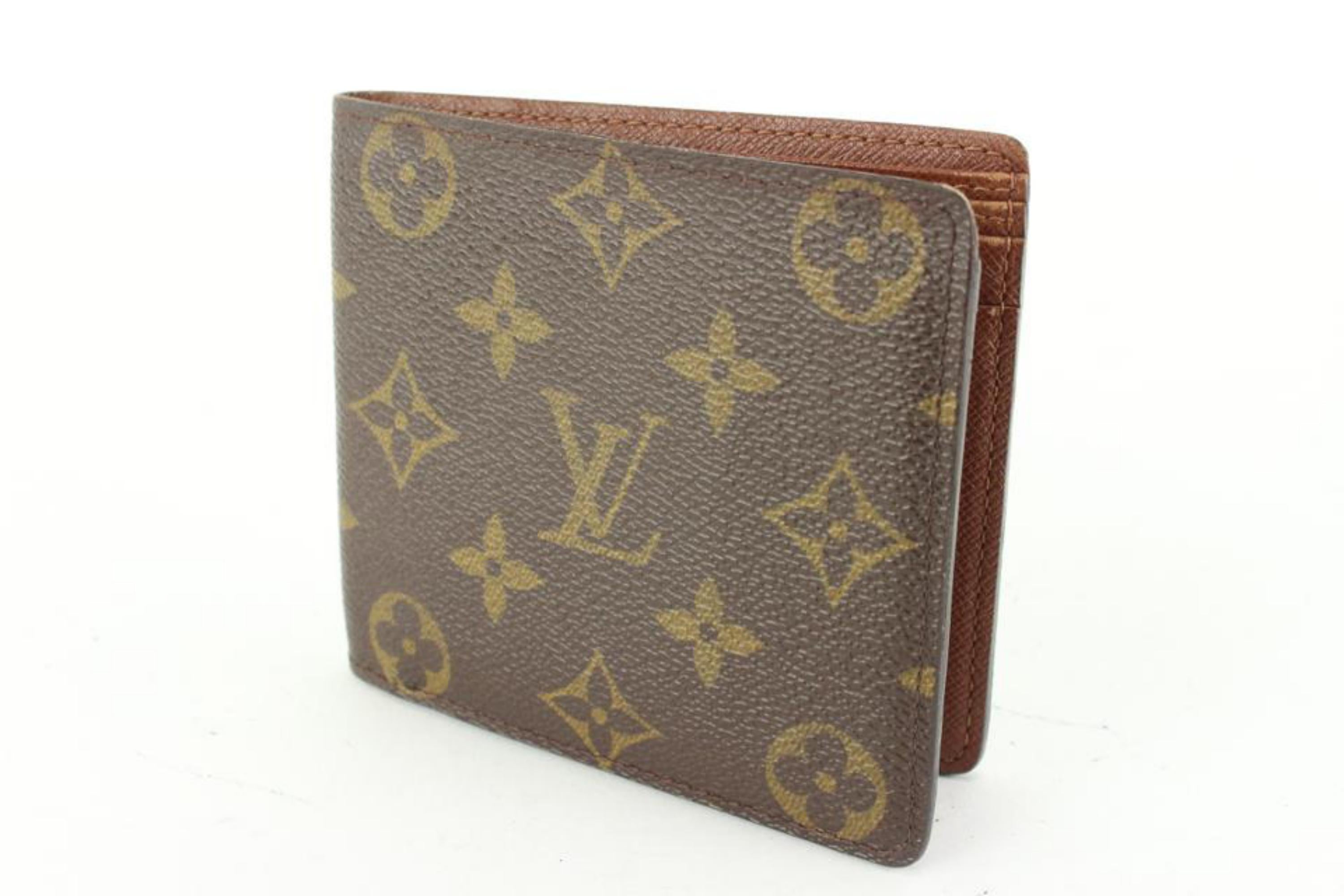 Louis Vuitton Monogram Herren Brieftasche zum Umklappen Florin Schlank Marco 77lk52s 4