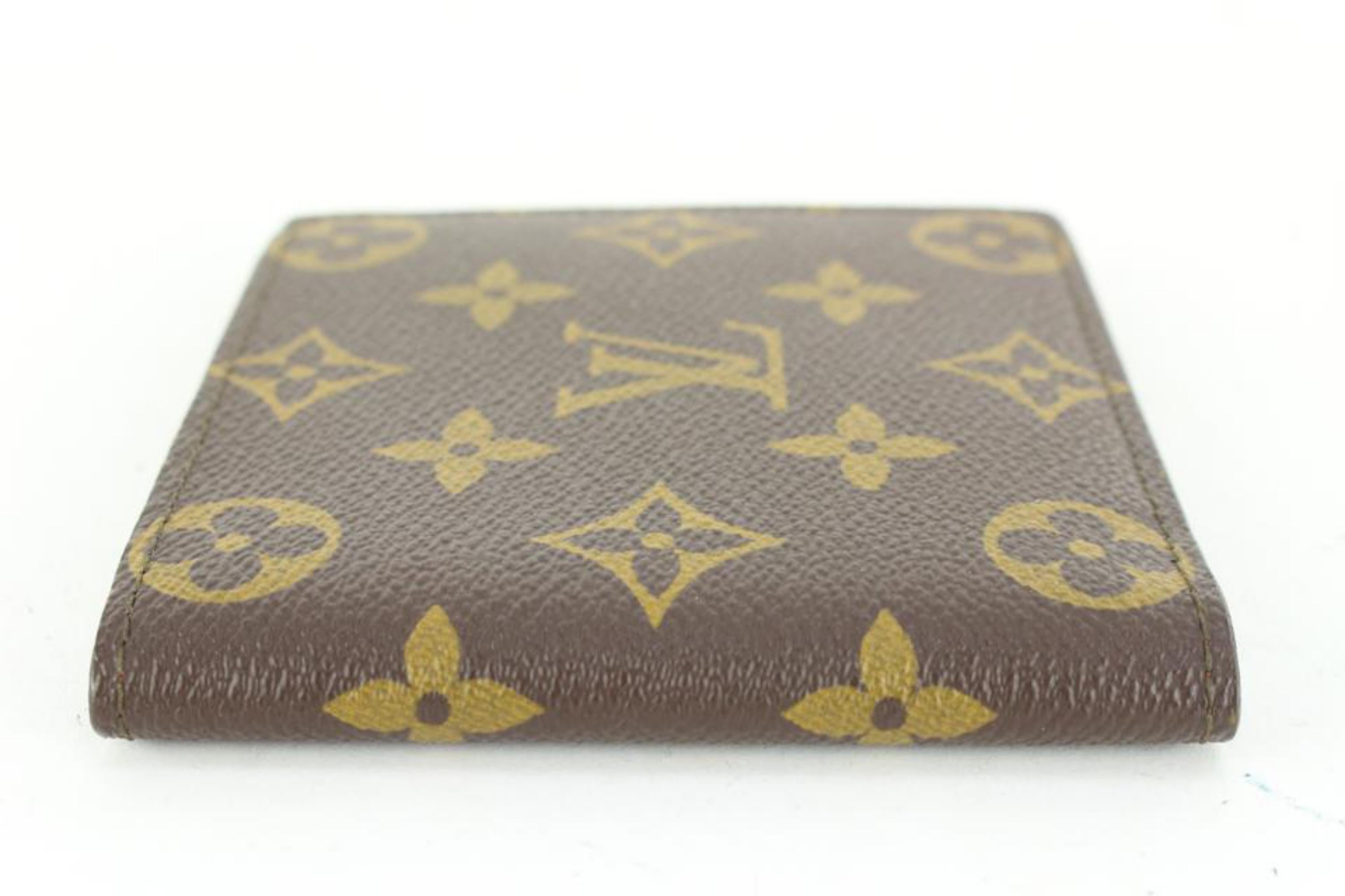 Louis Vuitton Monogram Herren Bifold Geldbörse schlanke Florin Multiple 83lz52s (Braun)