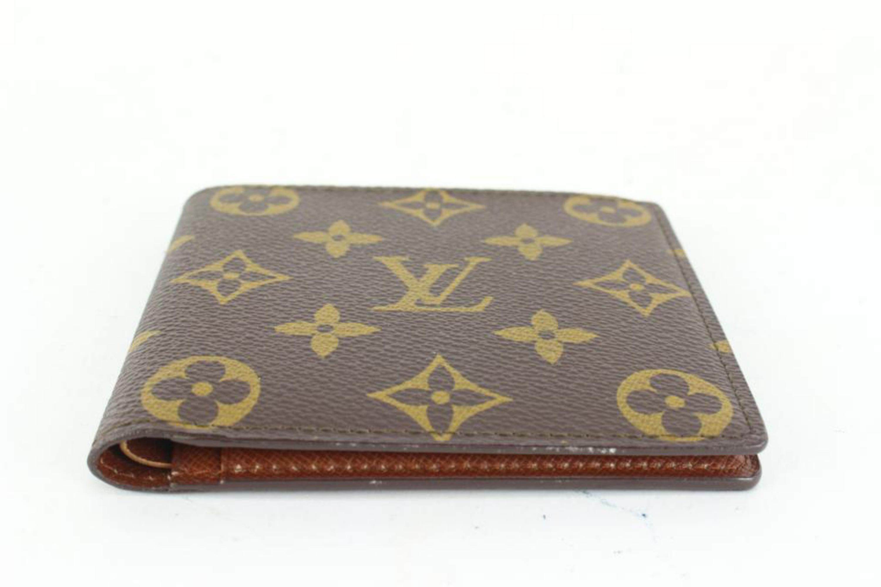 Louis Vuitton Monogram Herren Bifold Geldbörse schlanke Florin Multiple 83lz52s 1