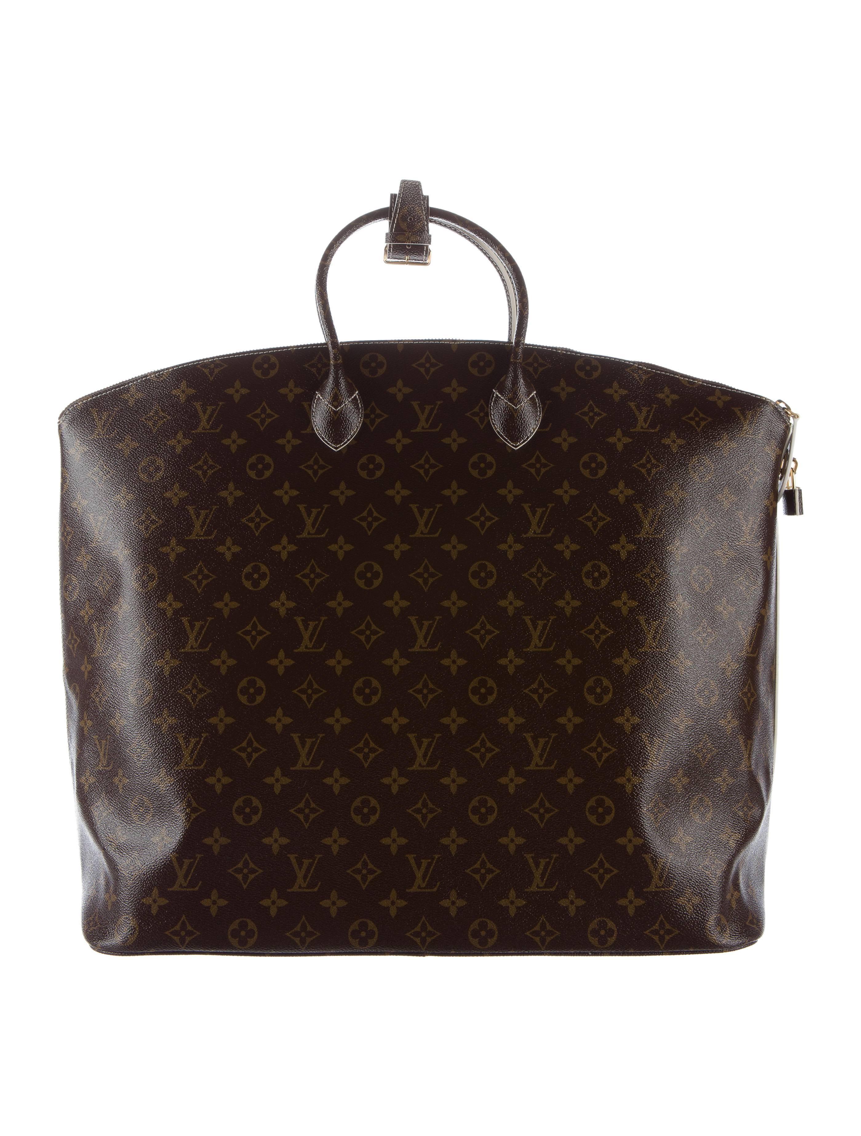 Louis Vuitton Monogram Men's Women's Carryall Duffle Top Handle Travel Tote Bag In Excellent Condition In Chicago, IL