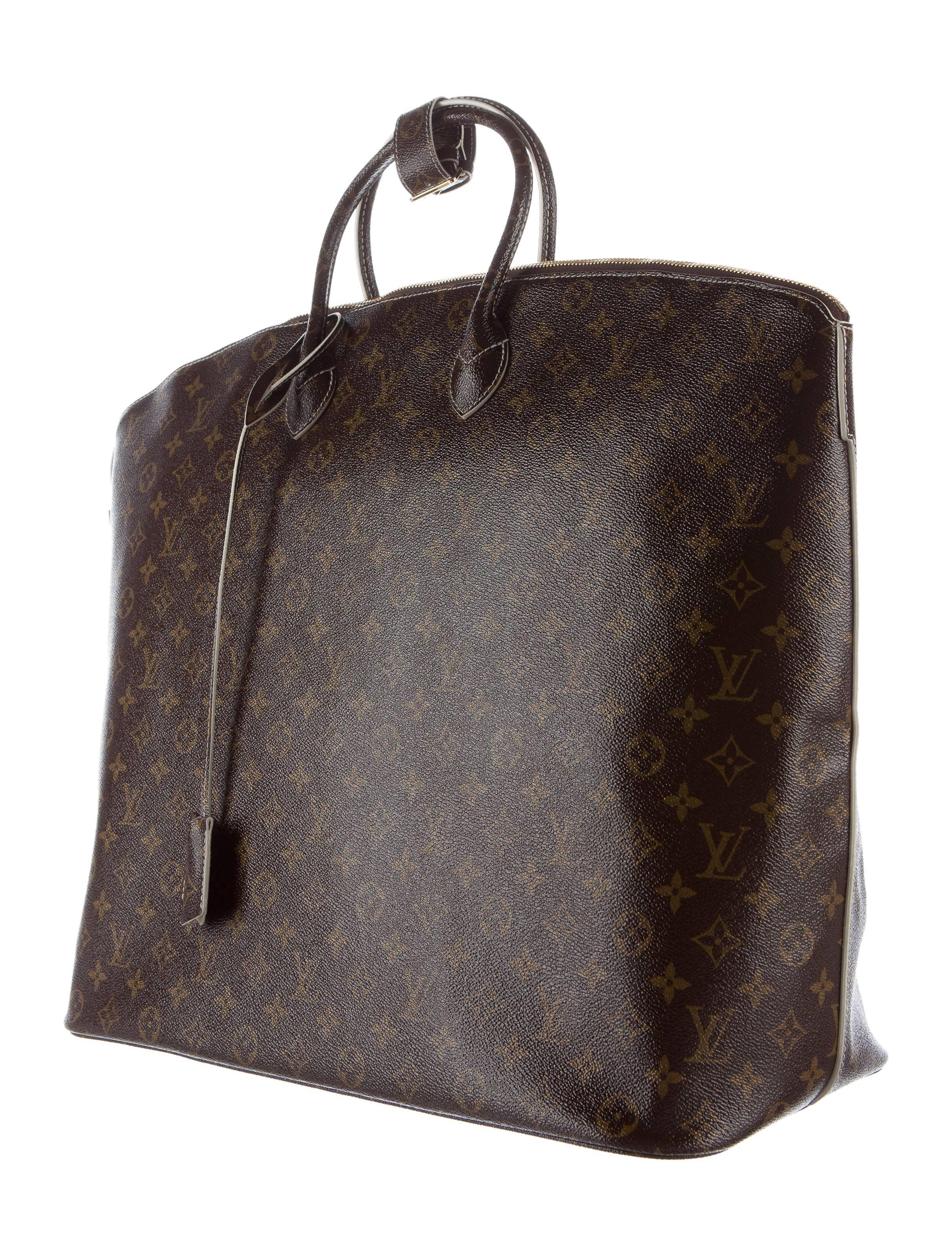 Louis Vuitton Monogram Men's Women's Carryall Duffle Top Handle Travel Tote Bag 1