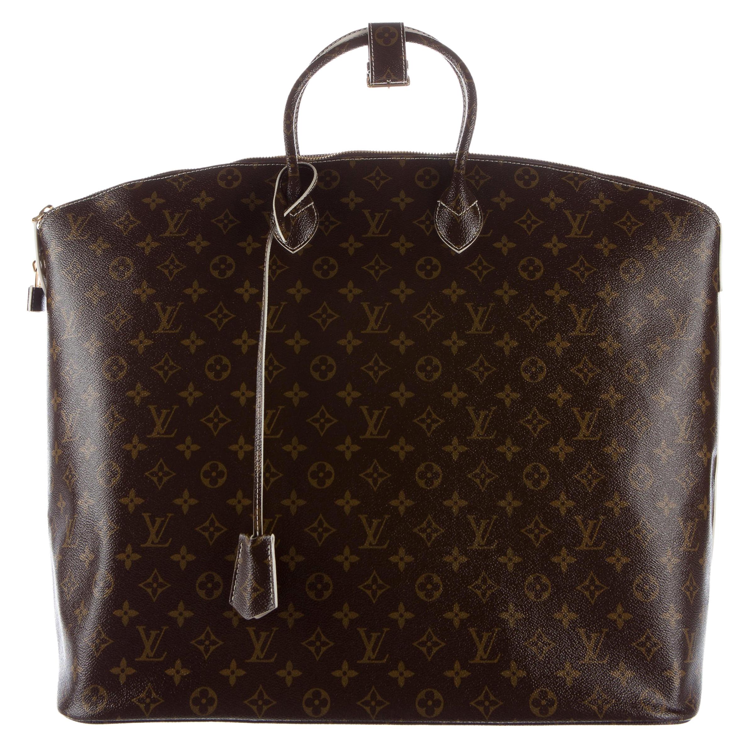 Louis Vuitton Monogram Men's Women's Carryall Duffle Top Handle Travel Tote Bag