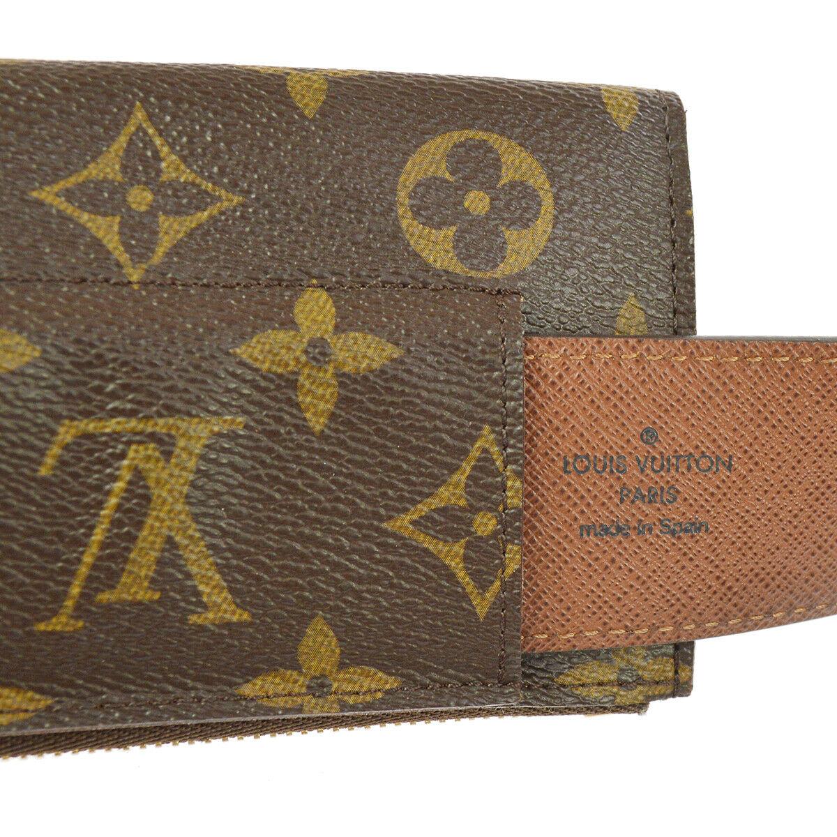 Louis Vuitton Monogram Men's Women's Dual Double Fanny Pack Waist Belt Bag In Good Condition For Sale In Chicago, IL