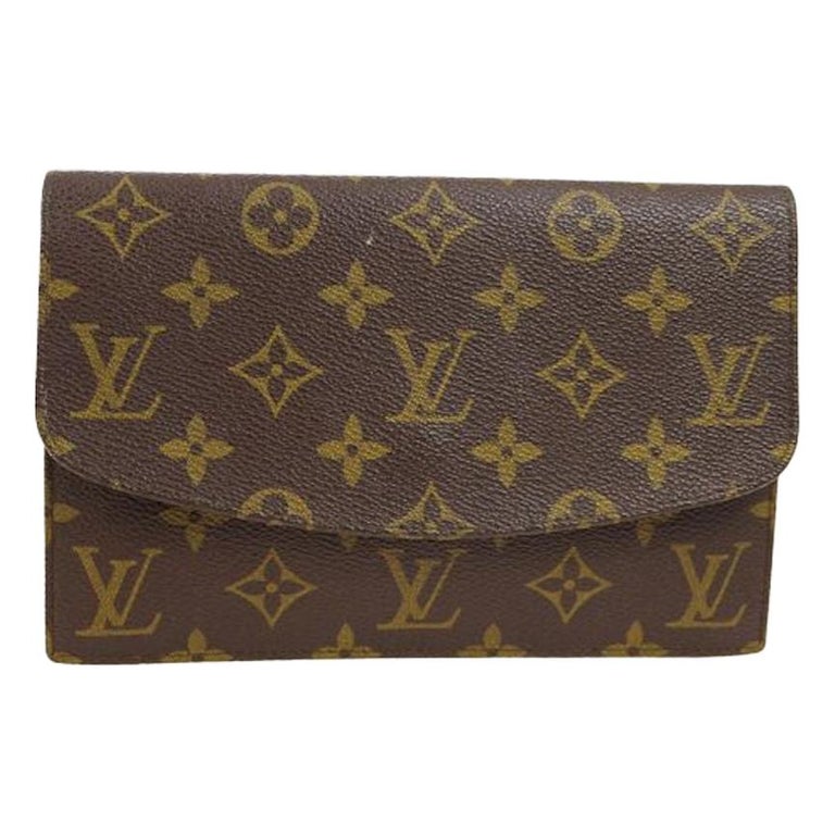 Louis Vuitton Monogram Men's Women's Envelope Fold Over Evening Flap Clutch  Bag For Sale at 1stDibs