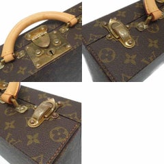 Louis Vuitton Monogram Men's Women's Jewelry Watch Vanity Travel Trunk Case