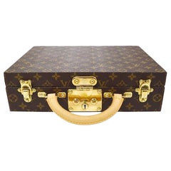 Louis Vuitton Monogram Men's Women's Jewelry Watch Vanity Travel Trunk Case