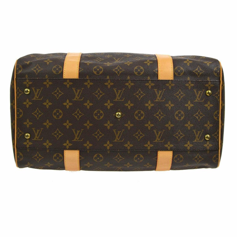 Louis Vuitton Monogram Men's Women's Small Travel Duffle Carryall Top  Handle Bag For Sale at 1stDibs