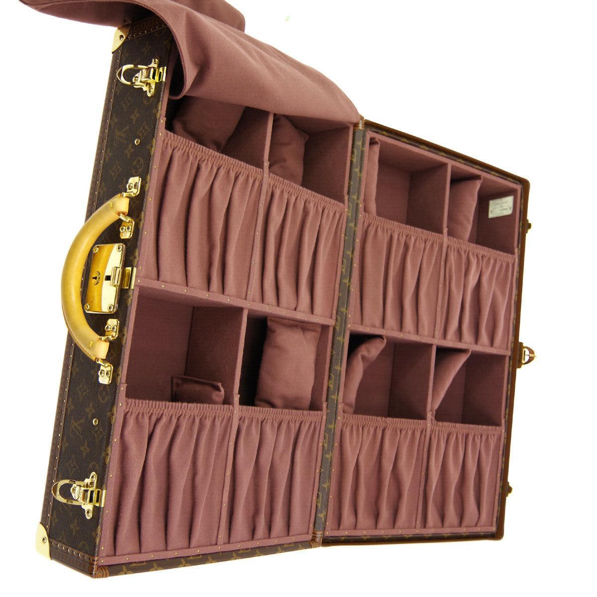Louis Vuitton Monogram Men's Women's Travel Carryon Trunk Shoes Storage Case For Sale 1