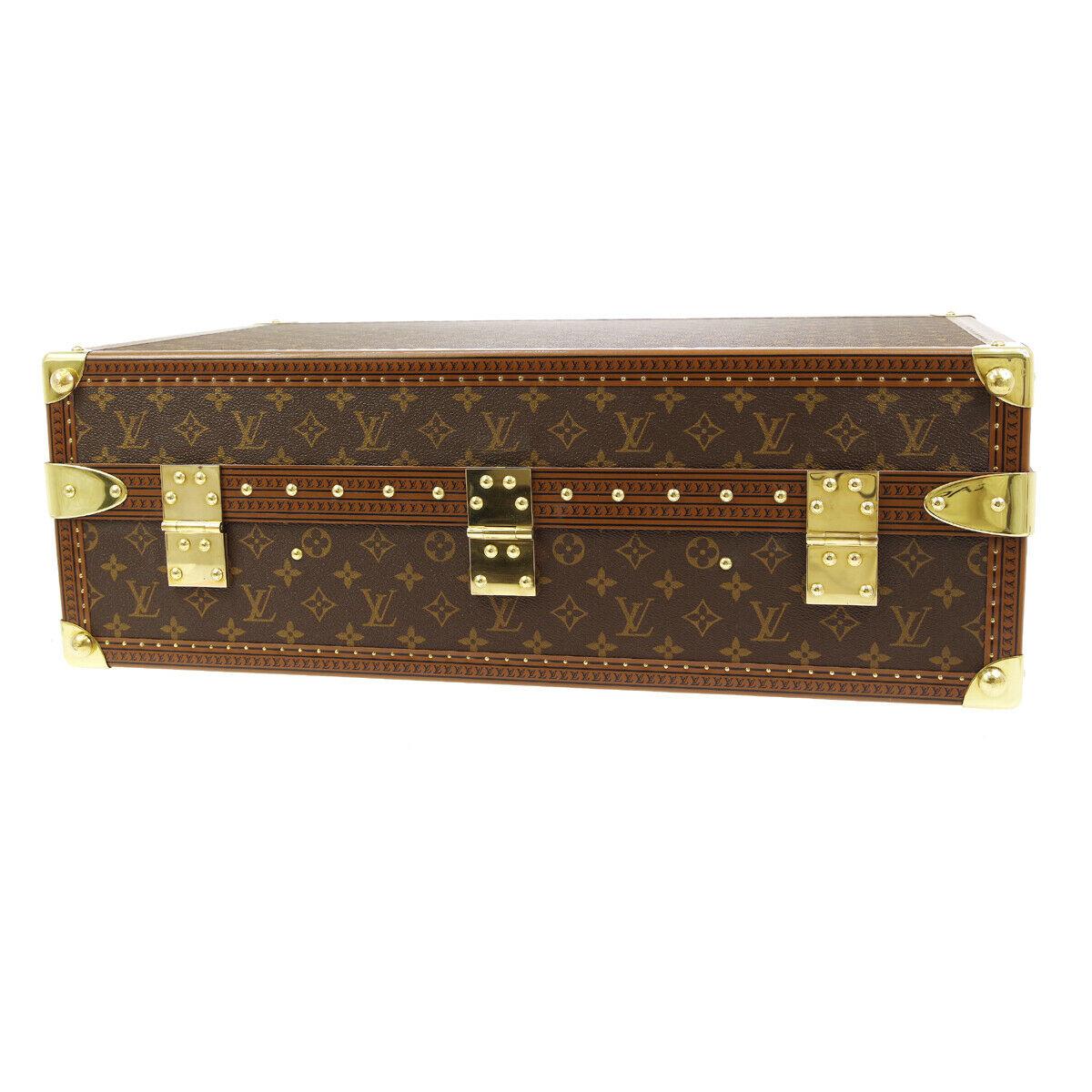 Louis Vuitton Monogram Men's Women's Travel Carryon Trunk Shoes Storage Case For Sale 2