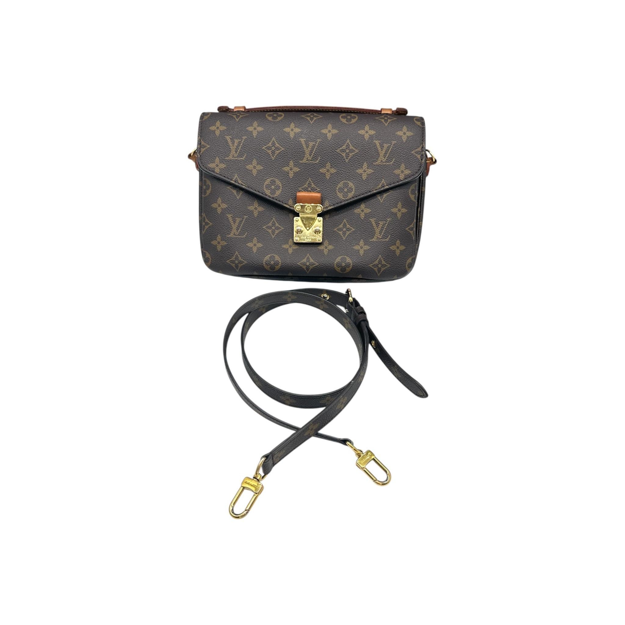 Nero Louis Vuitton Monogram Metis Pochette Crossbody in vendita