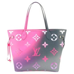 Louis Vuitton Monogram Midnight Fuchsia Neverfull MM Tote Bag 61lv511s