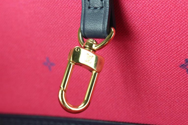 Women's Louis Vuitton Monogram Midnight Fuchsia Neverfull MM Tote Bag 72lk512s For Sale