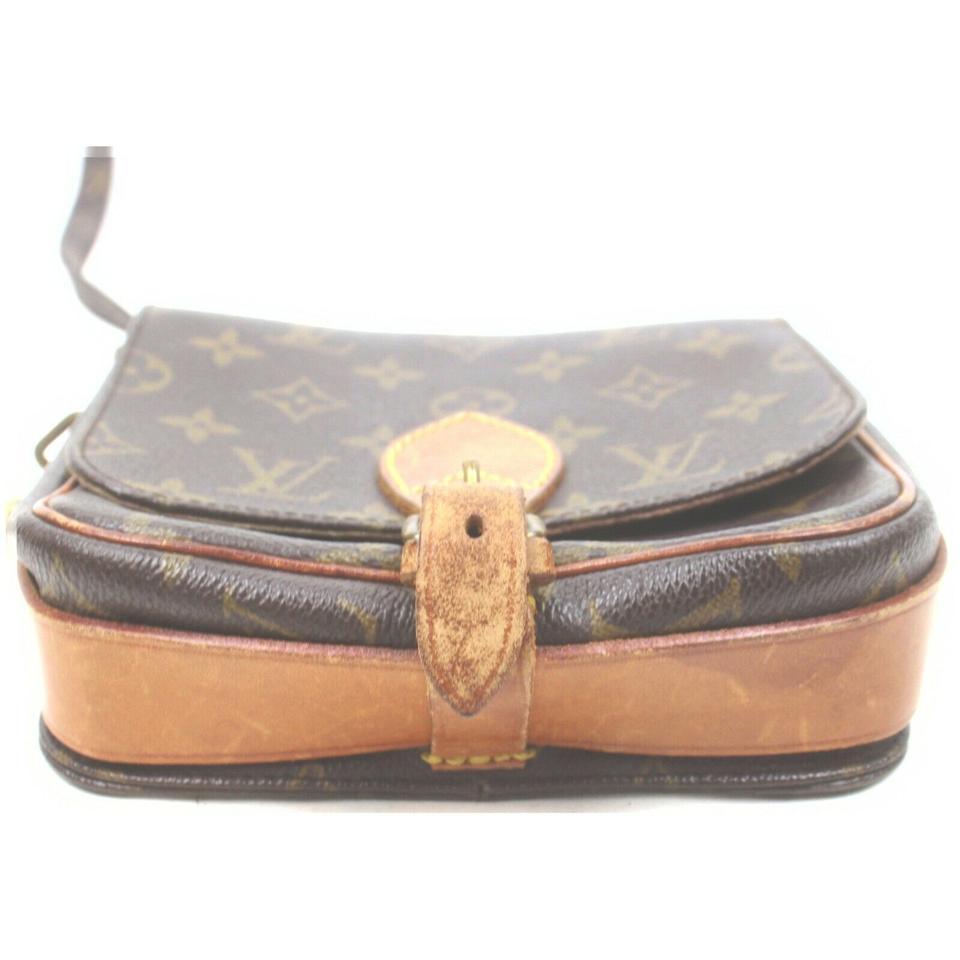 Gray Louis Vuitton Monogram Mini Cartouchiere Crossbody Bag 862930  For Sale