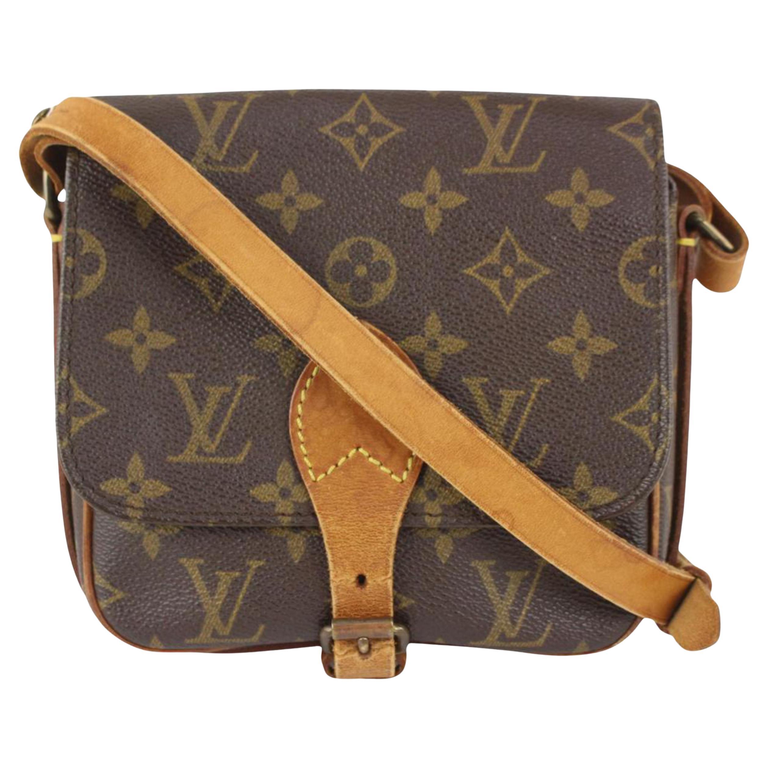 Louis Vuitton Ultra Rare Vintage Monogram Sac Biface Crossbody Flap 20lz34z