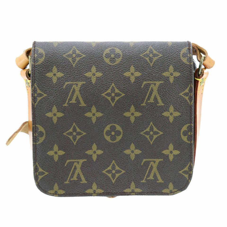 Women's Louis Vuitton Monogram Mini Cartouchiere PM Crossbody Flap Bag 863527 For Sale
