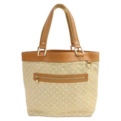 Louis Vuitton Monogram Mini Lin Beige Lucille GM Tote 859019