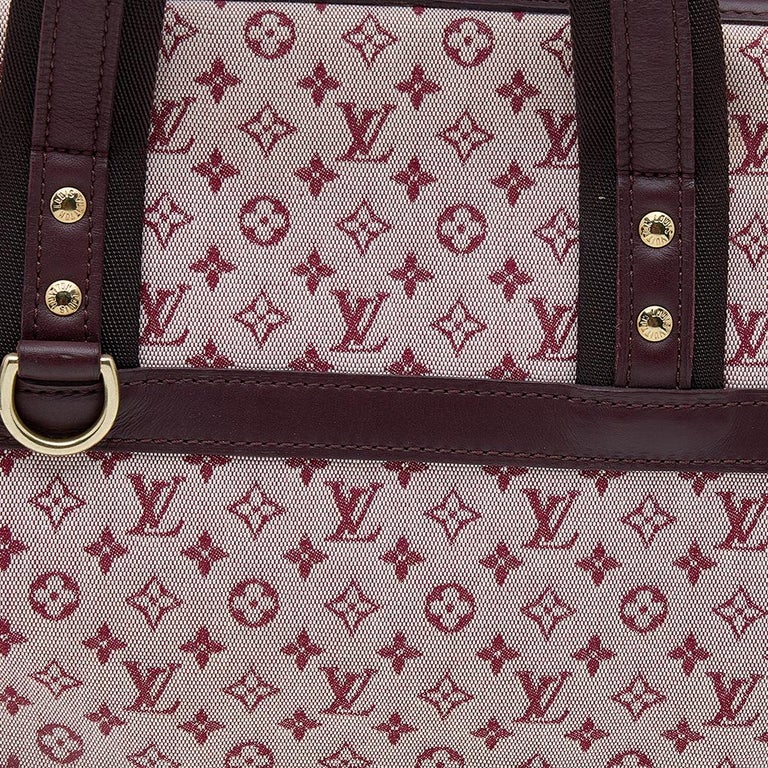 Louis Vuitton Monogram Mini Lin Canvas Josephine GM Bag For Sale 5