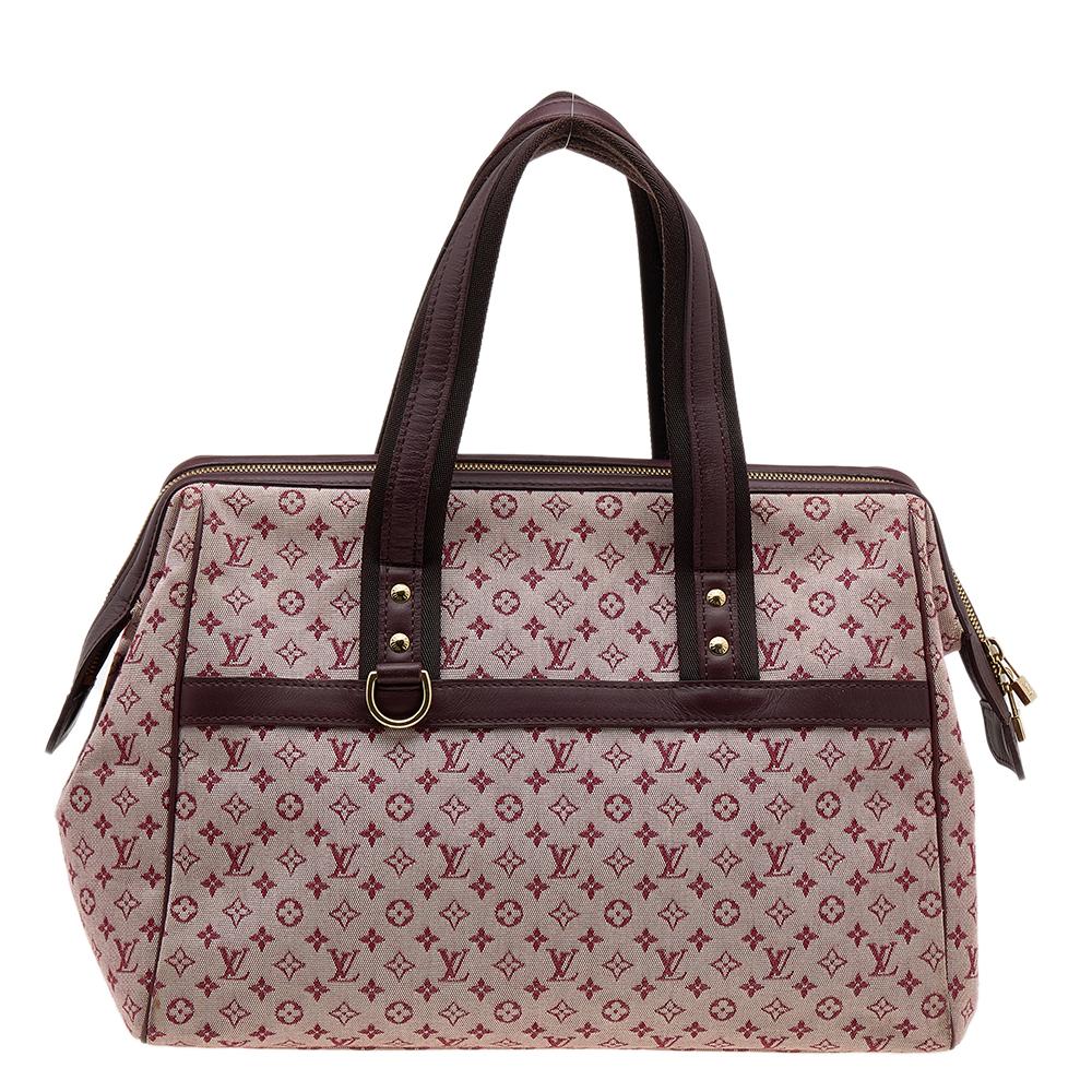 Louis Vuitton Monogram Mini Lin Canvas Josephine GM Bag 4