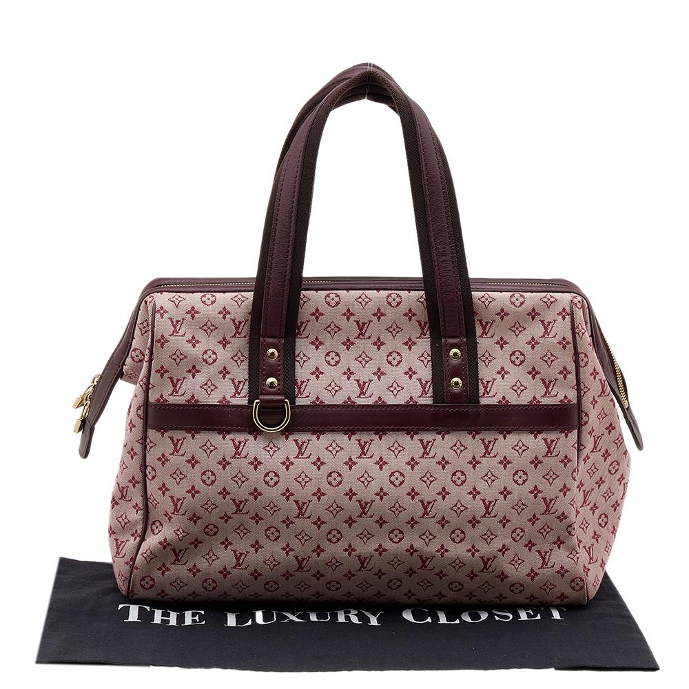 Louis Vuitton Monogram Mini Lin Canvas Josephine GM Bag 5