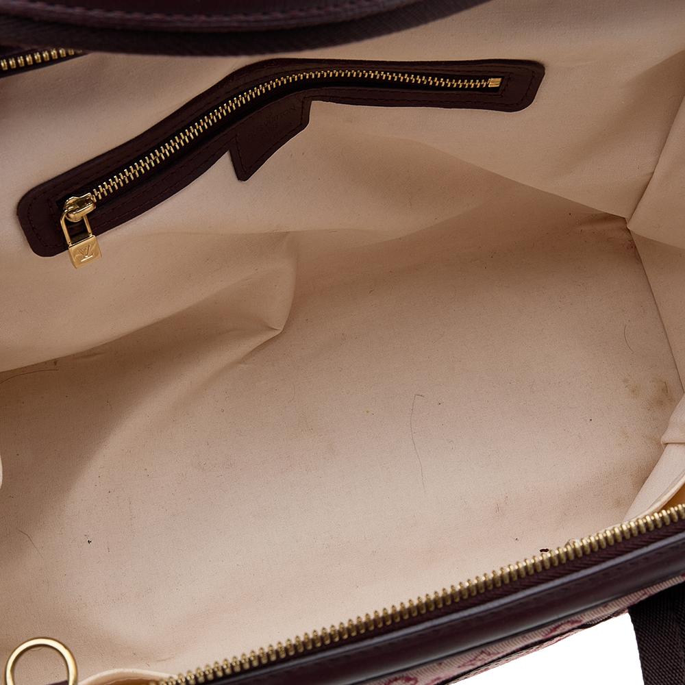 Marrone Borsa Louis Vuitton Monogram Mini Lin in tela Josephine GM