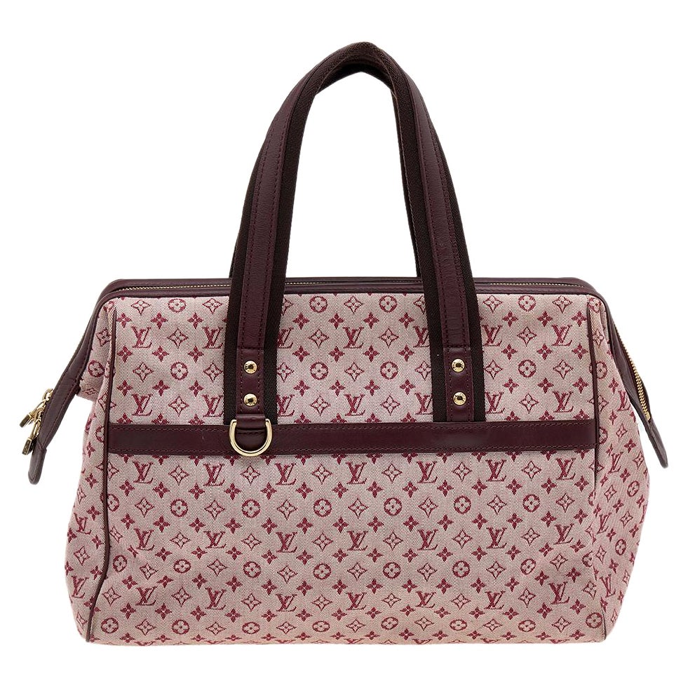 Louis Vuitton Monogram Mini Lin Canvas Josephine GM Bag