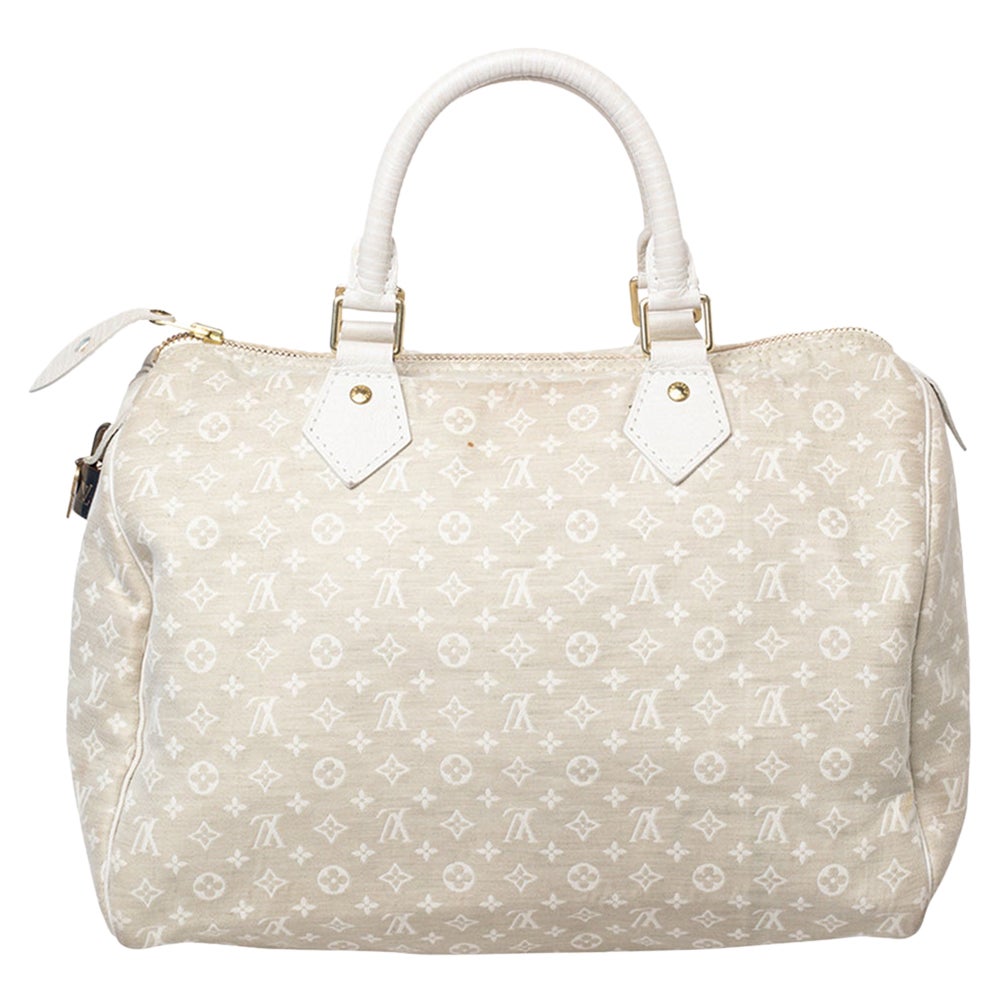 Louis Vuitton Monogram Mini Lin Canvas Speedy 30 Bag