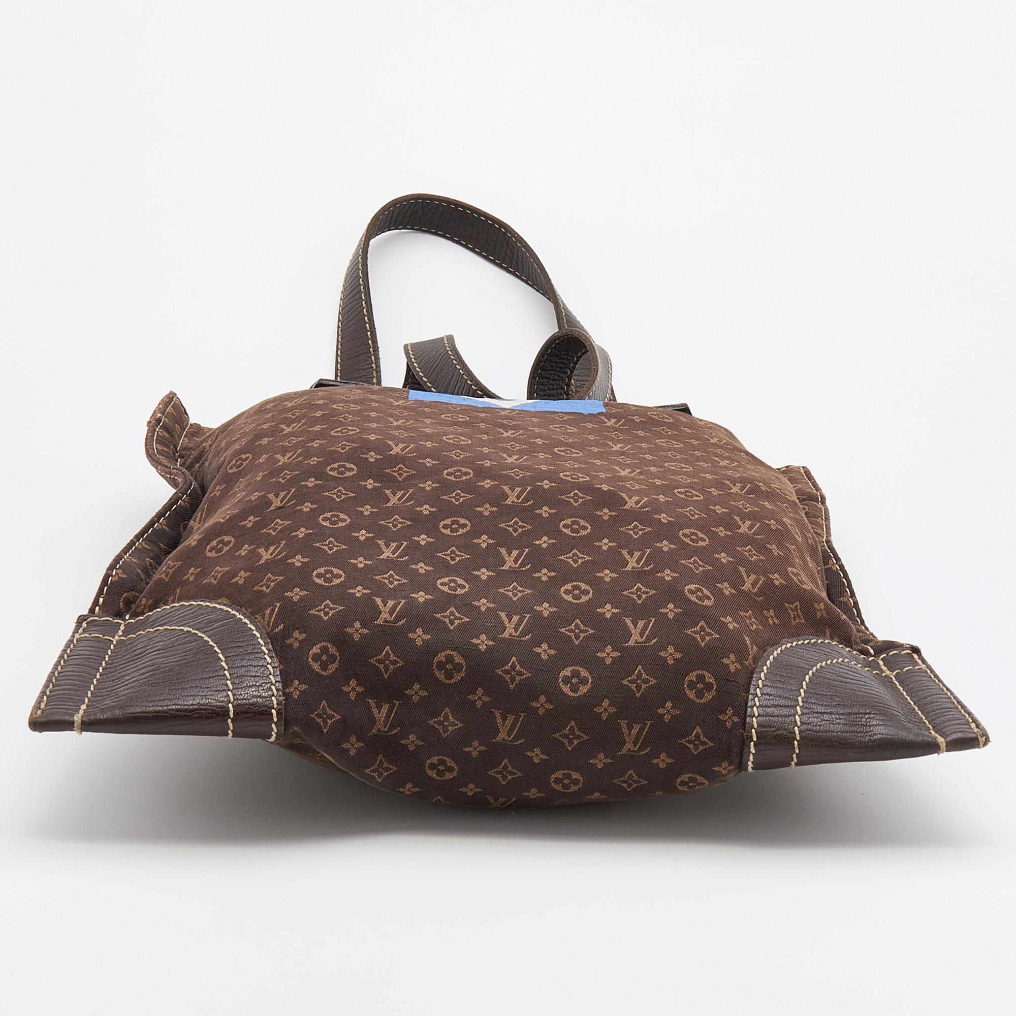 Louis Vuitton Monogram Mini Lin Canvas Tanger Bag In Fair Condition In Dubai, Al Qouz 2