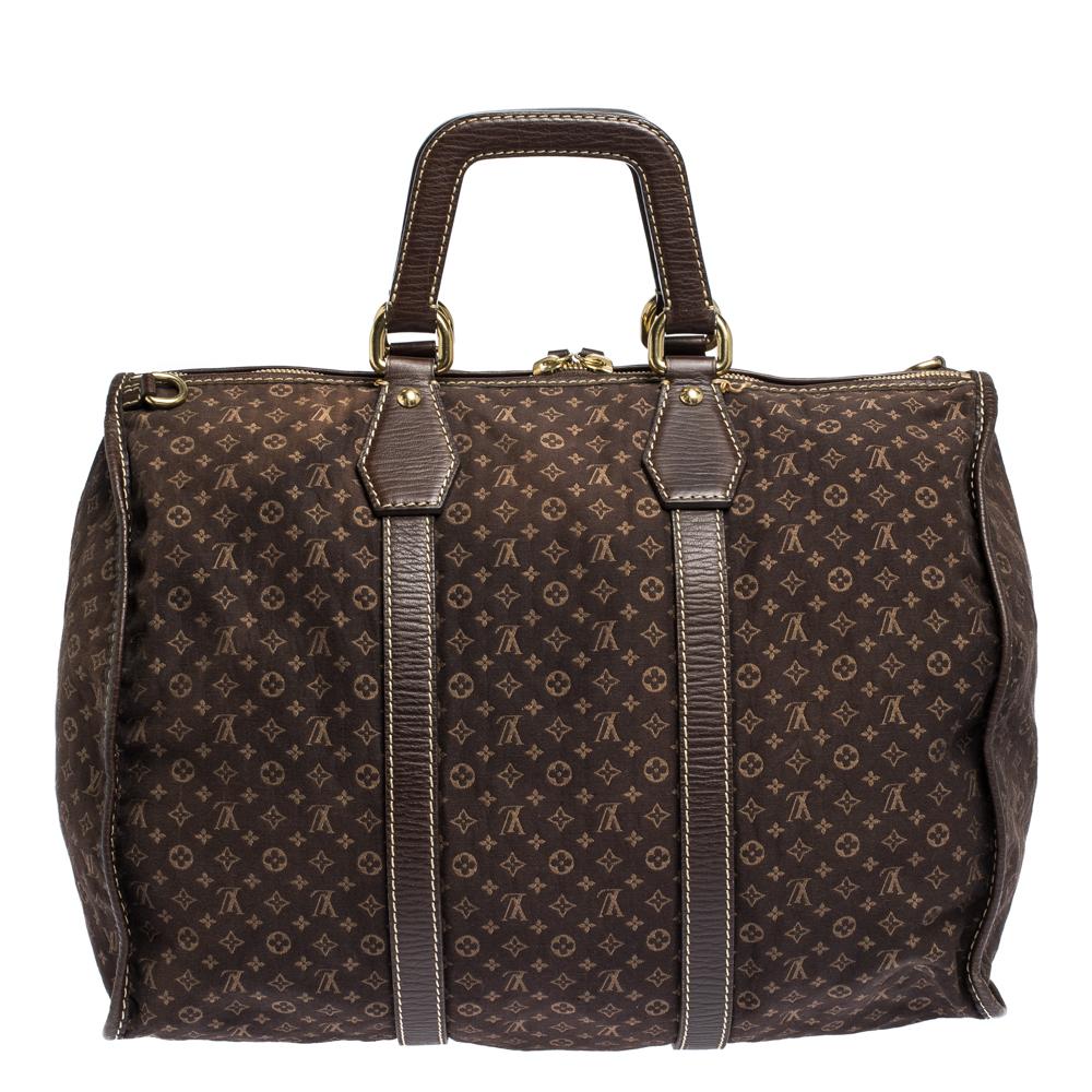 Louis Vuitton Monogram Mini Lin Initiales Keepall Bag 2
