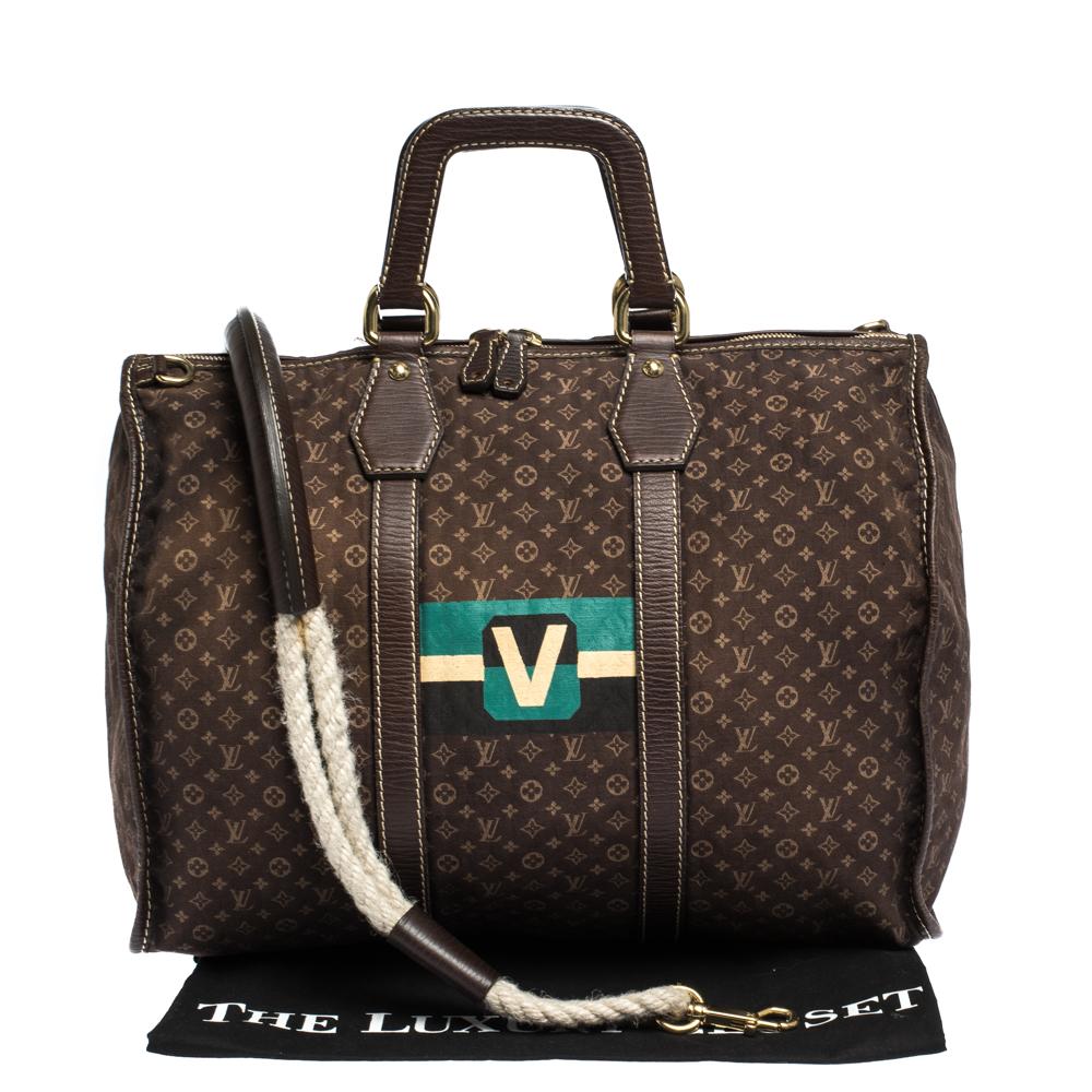 Louis Vuitton Monogram Mini Lin Initiales Keepall Bag 3