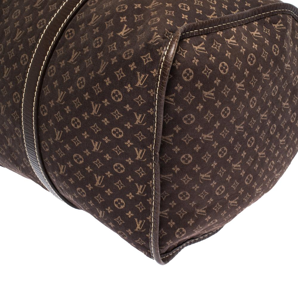 Louis Vuitton Monogram Mini Lin Initiales Keepall Bag In Good Condition In Dubai, Al Qouz 2