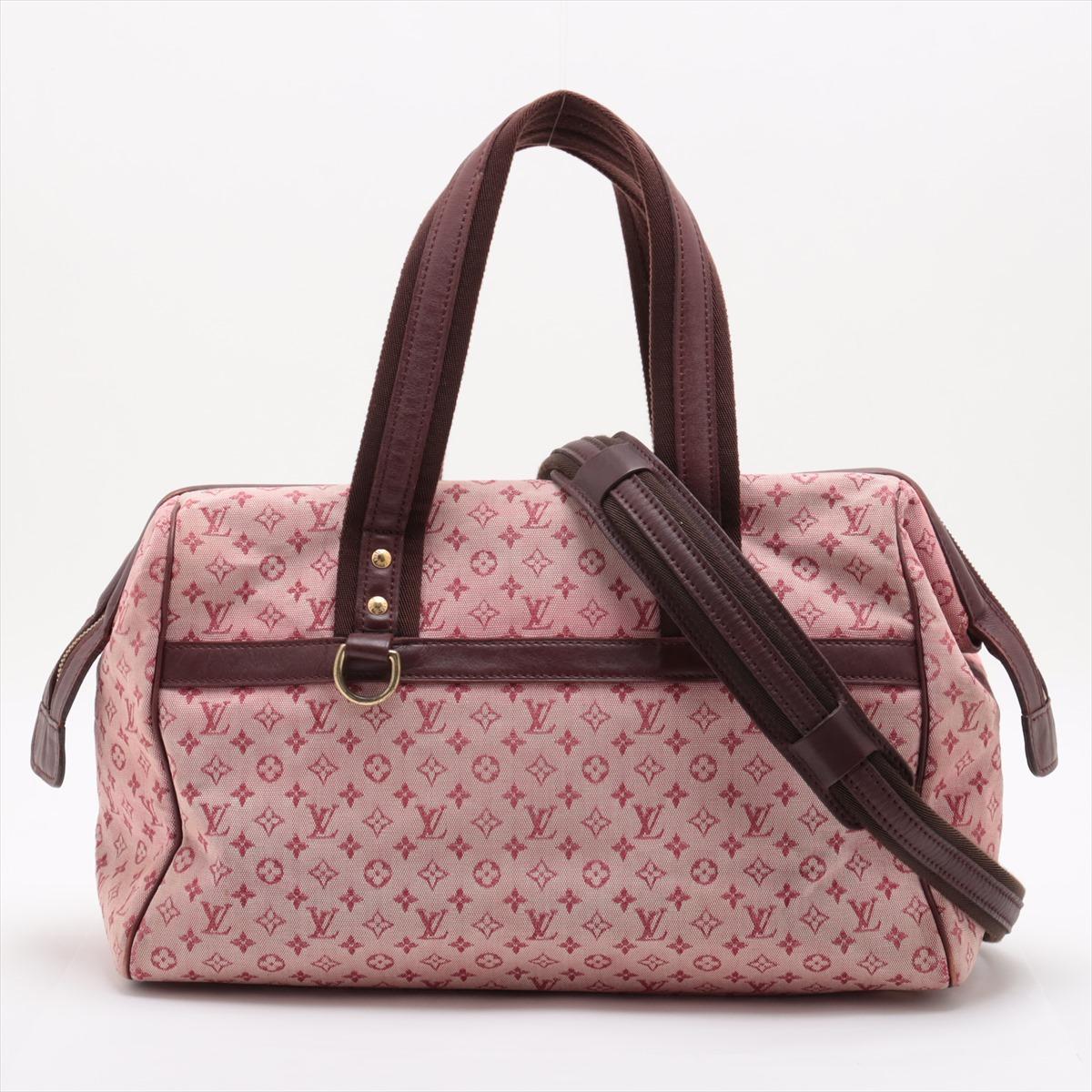 Louis Vuitton Monogram Mini Lin Josephine GM Red x Burgundy For Sale at ...