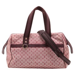 Louis Vuitton Monogram Mini Lin Josephine GM Rot x Burgunder