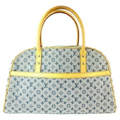 Louis Vuitton Monogram Mini Lin Marie Speedy Grey x Navy Marie 3L910