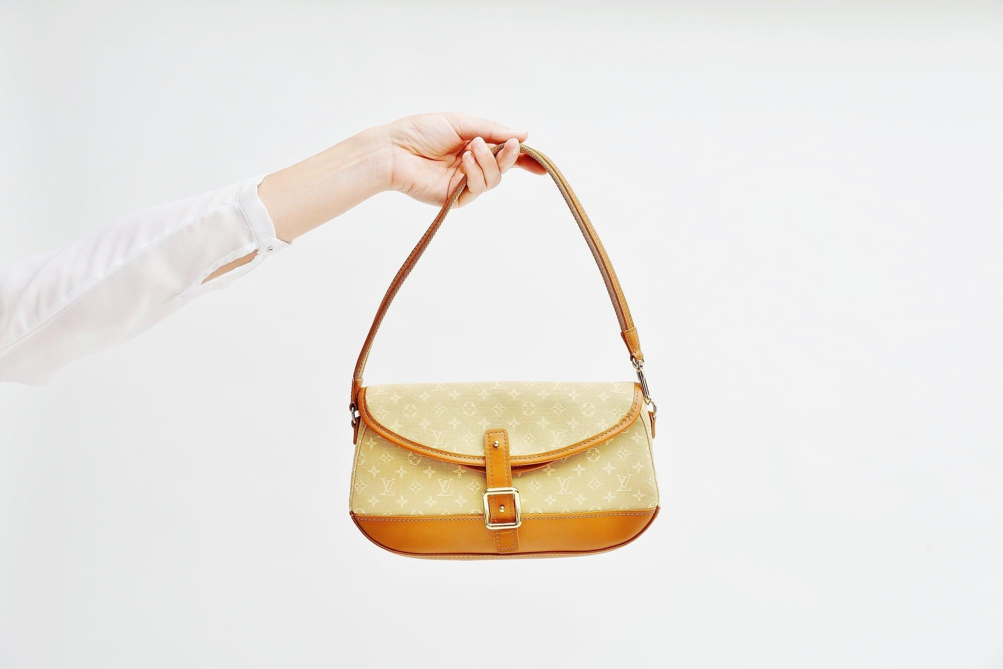 Louis Vuitton Monogram Mini Lin Marjorie Beige Shoulder Bag 4